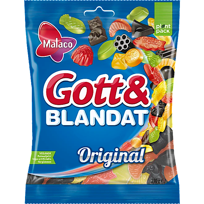 Gott &amp; Blandat Original Malaco 210g