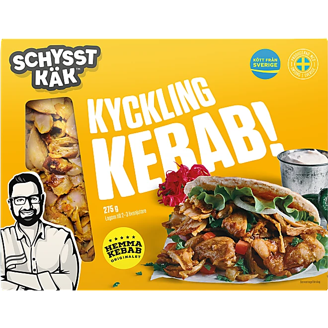 Kebab Kyckling Schysst Käk 275g