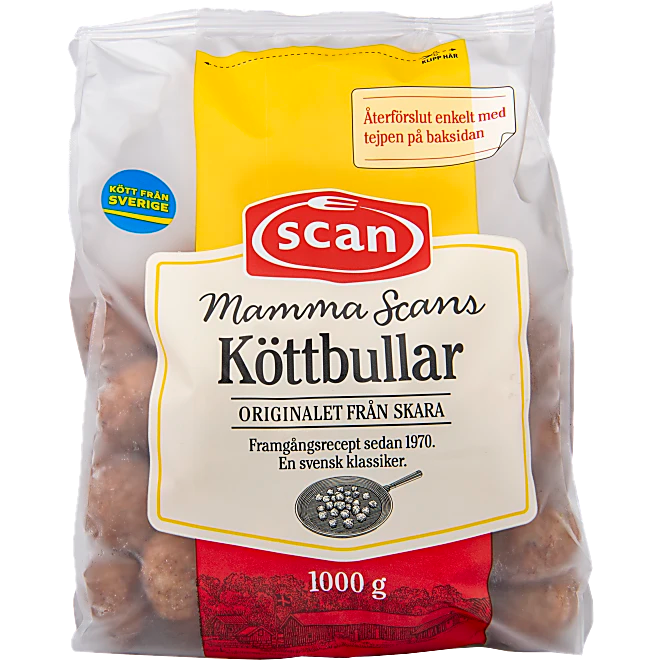 Köttbullar Mamma Scans 1000g