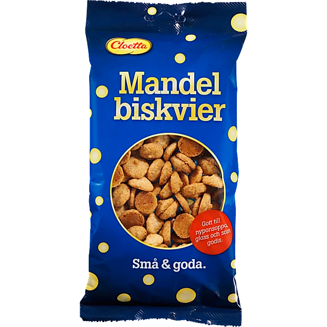 Mandelbiskvier Cloetta 150g